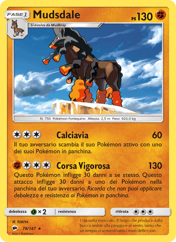 Mudsdale, card 78 from Ombre Infuocate