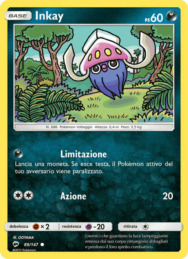 Inkay, carte 89 de Ombre Infuocate