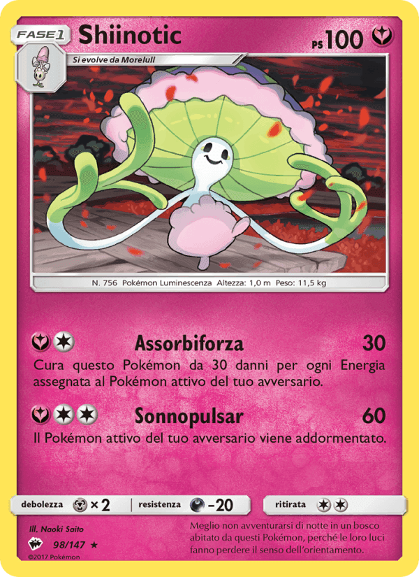 Shiinotic, carta 98 di Ombre Infuocate