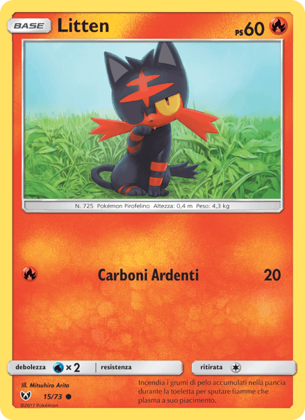 Litten, carta 15 di Leggende Iridescenti