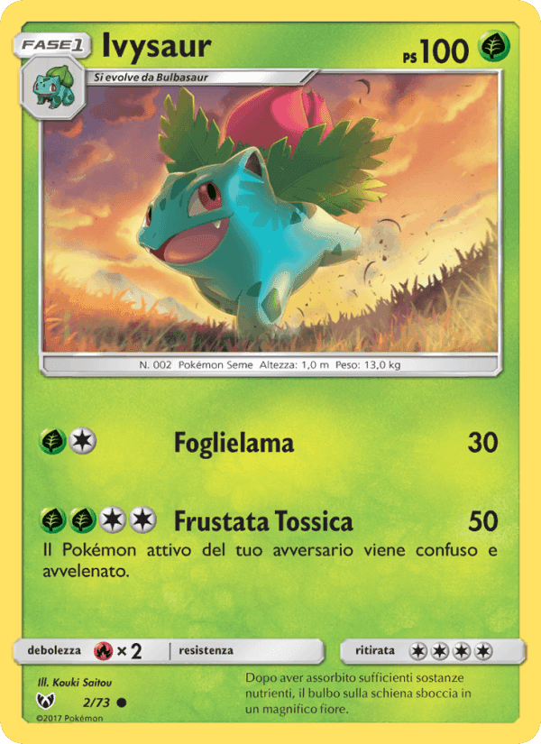 Ivysaur, carta 2 di Leggende Iridescenti