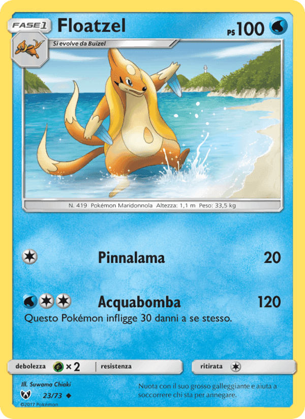 Floatzel, carta 23 di Leggende Iridescenti