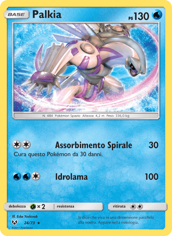 Palkia, carta 24 di Leggende Iridescenti