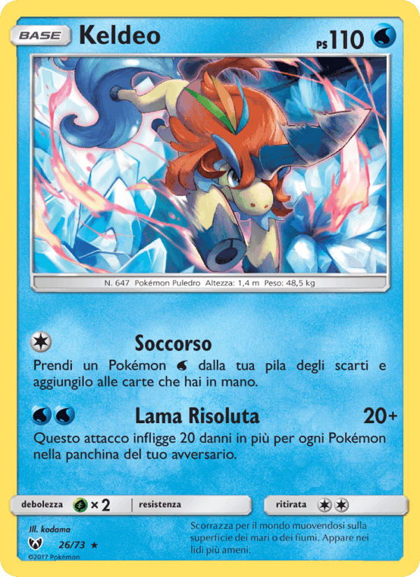 Keldeo, carta 26 di Leggende Iridescenti