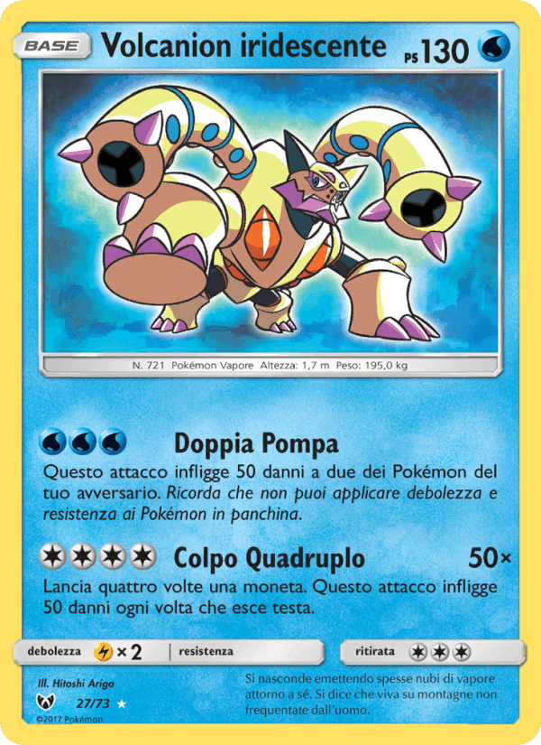 Volcanion iridescente, carta 27 di Leggende Iridescenti