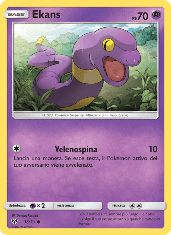 Ekans, carta 36 di Leggende Iridescenti