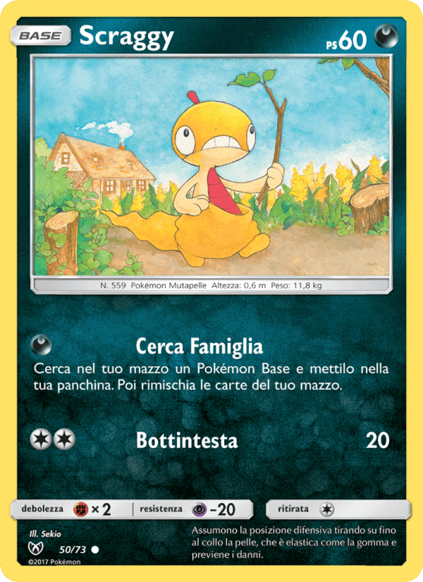 Scraggy, carta 50 di Leggende Iridescenti