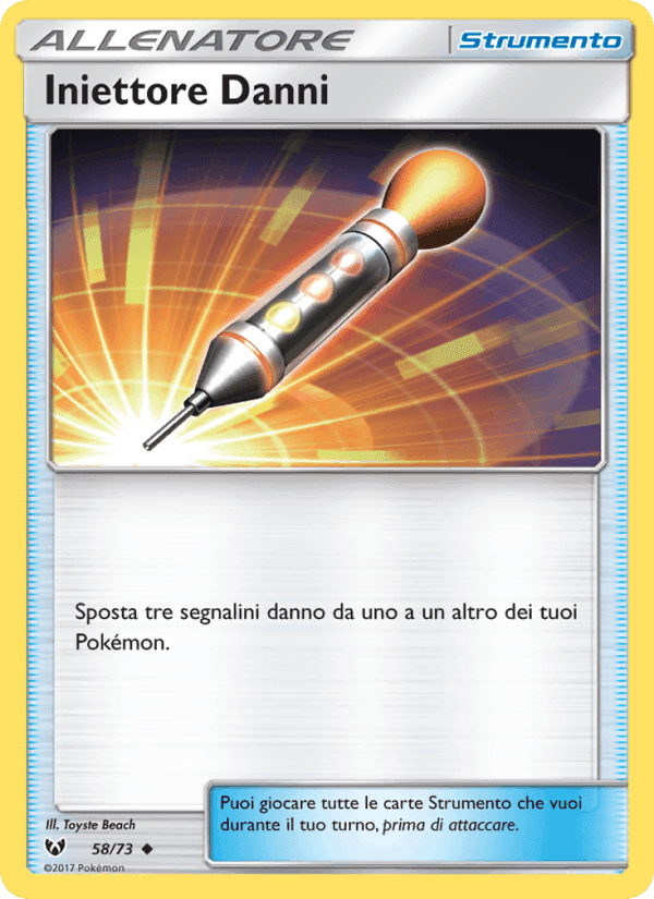 Iniettore Danni, carta 58 di Leggende Iridescenti