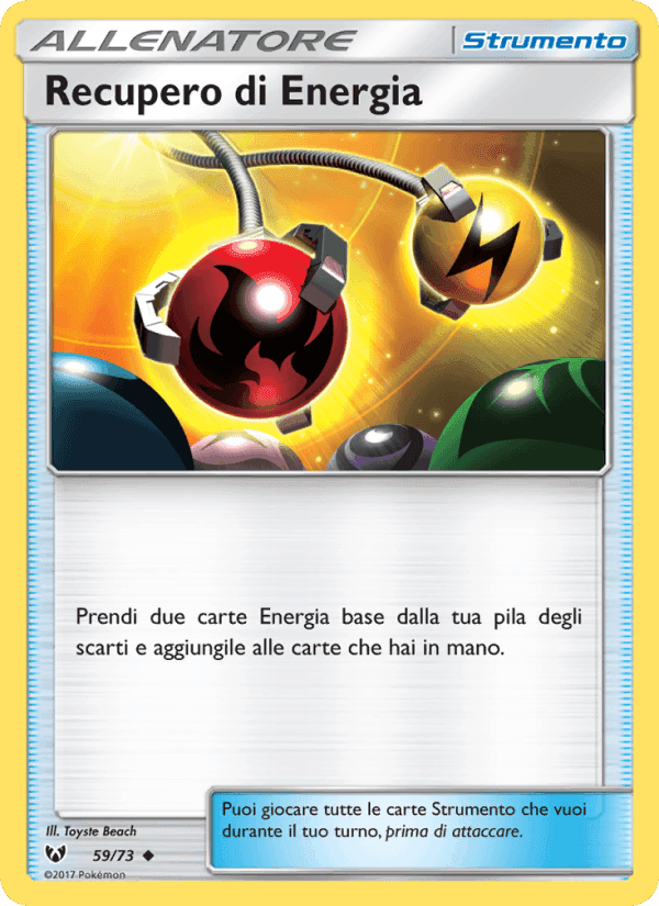 Recupero di Energia, carta 59 di Leggende Iridescenti