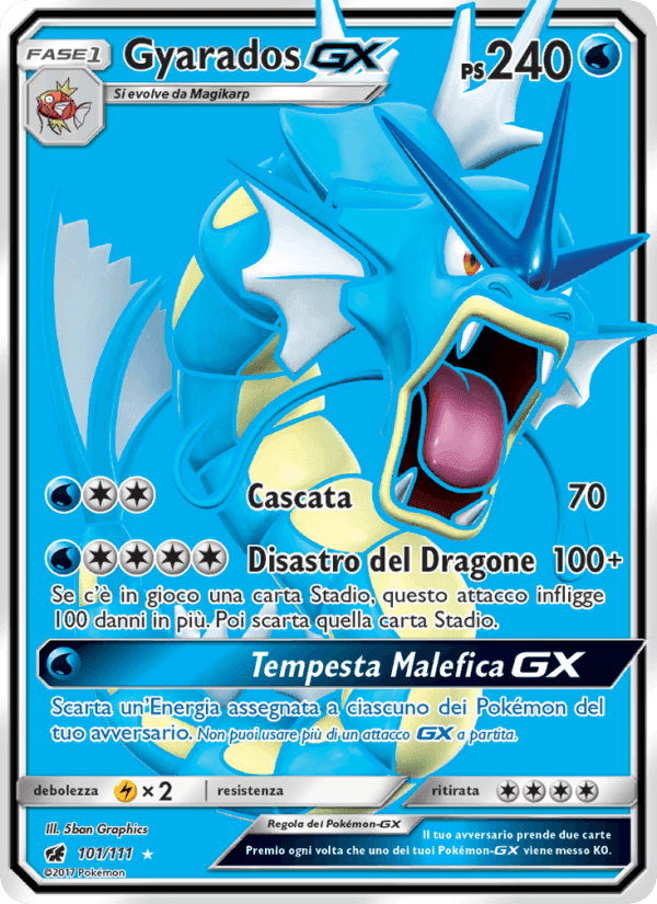 Gyarados GX, carta 101 di Invasione Scarlatta