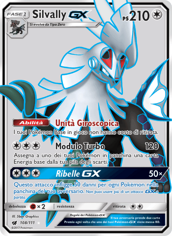 Silvally GX, carta 108 di Invasione Scarlatta