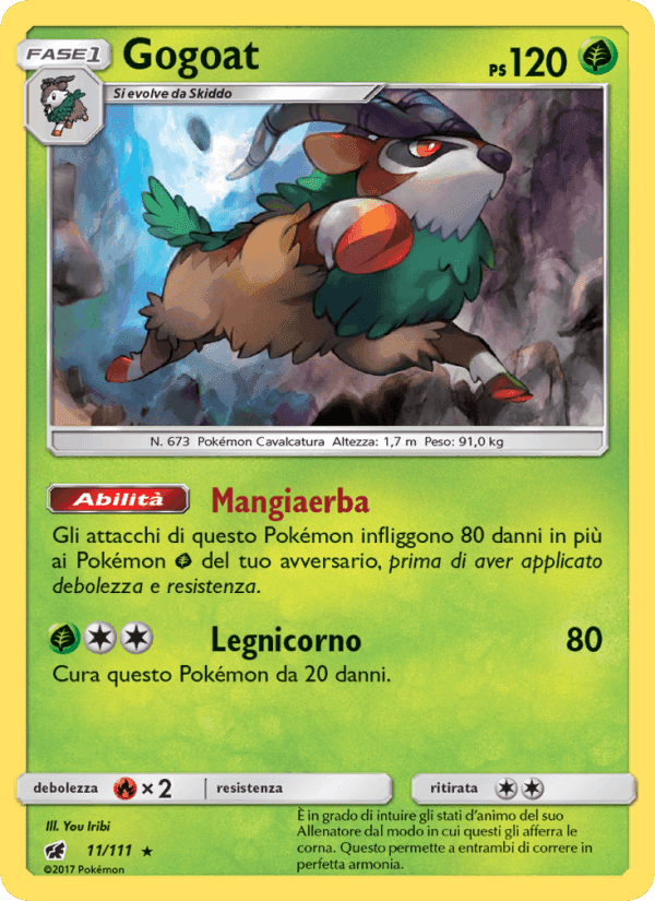 Gogoat, card 11 from Invasione Scarlatta