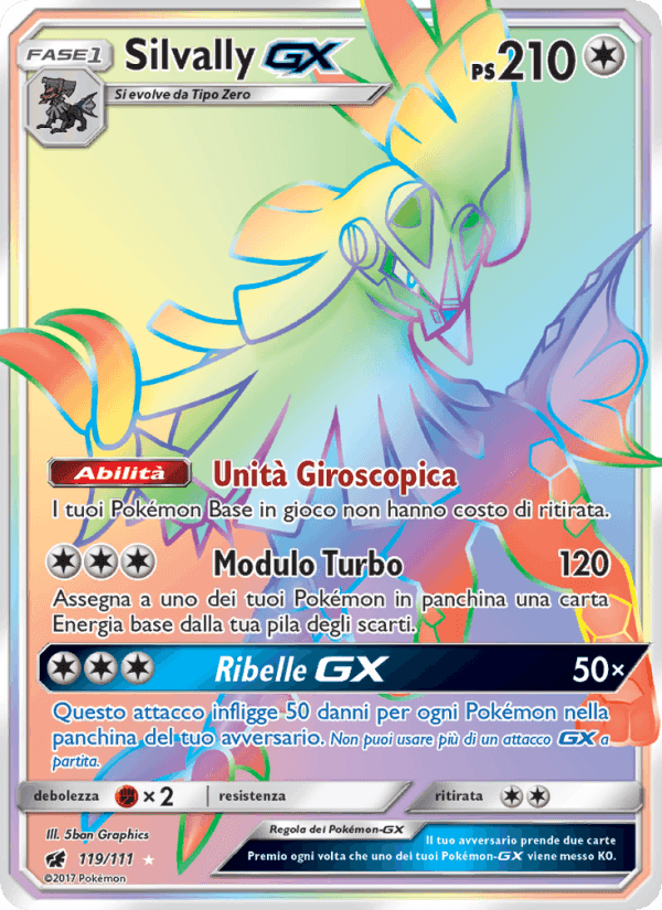 Silvally GX, carta 119 di Invasione Scarlatta