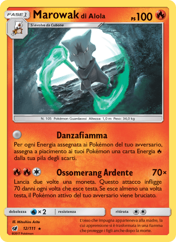 Marowak di Alola, carta 12 di Invasione Scarlatta