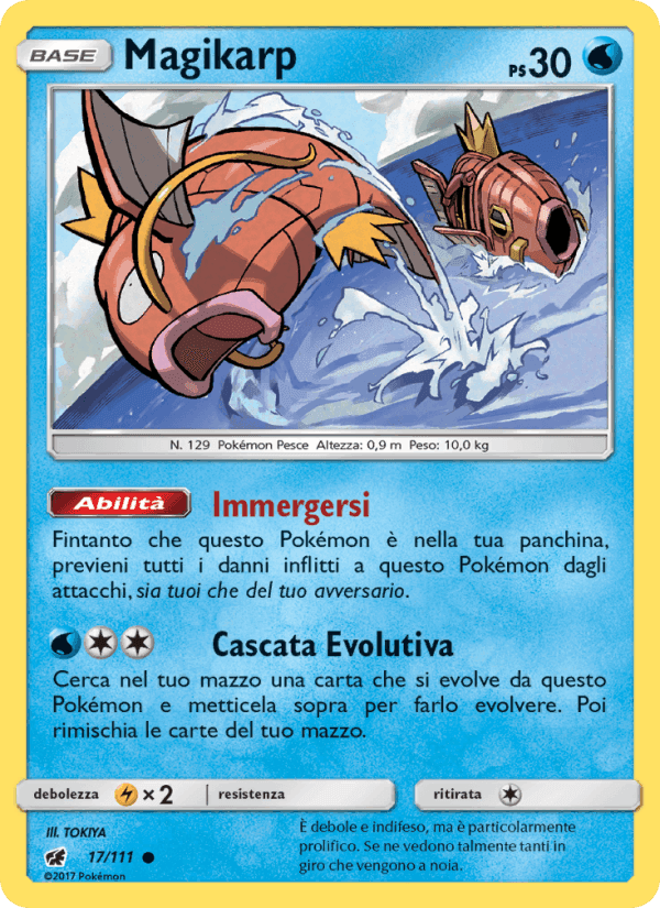Magikarp, carta 17 di Invasione Scarlatta