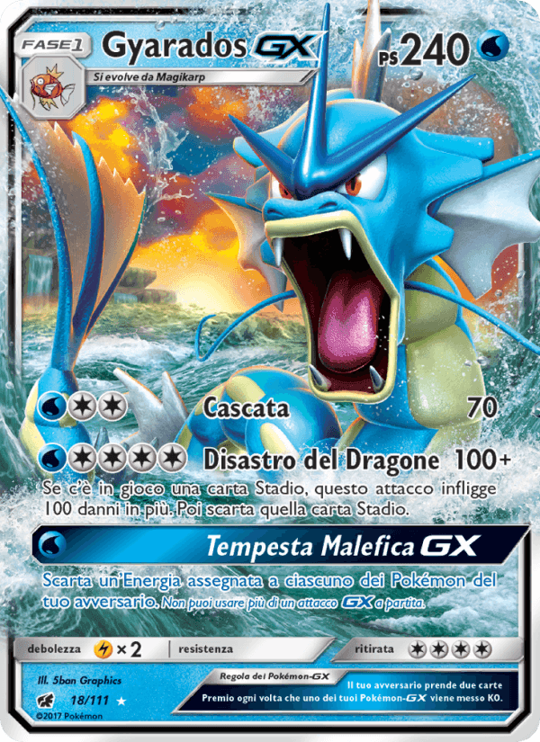 Gyarados GX, carta 18 di Invasione Scarlatta