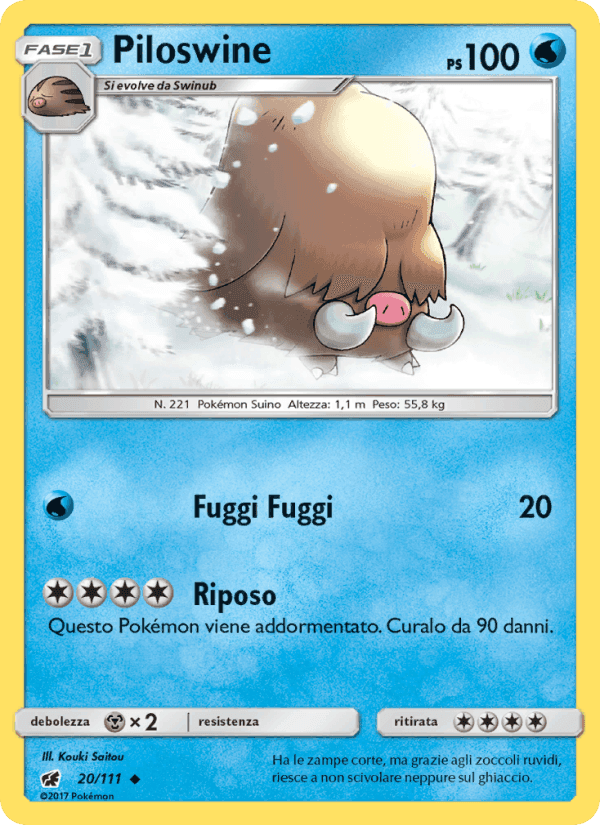 Piloswine, carta 20 di Invasione Scarlatta