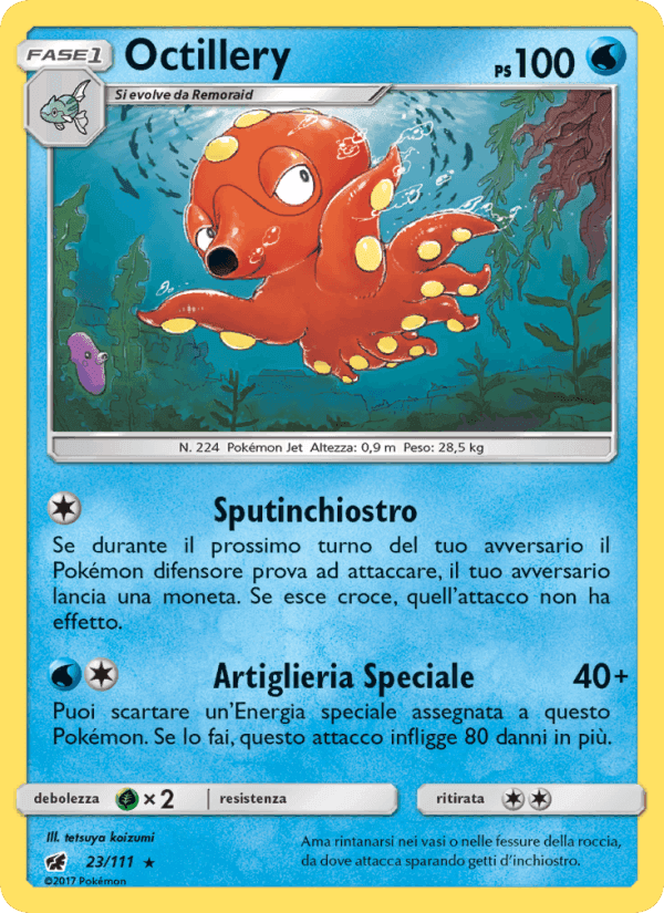 Octillery, carta 23 di Invasione Scarlatta