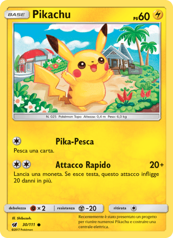 Pikachu, carta 30 di Invasione Scarlatta