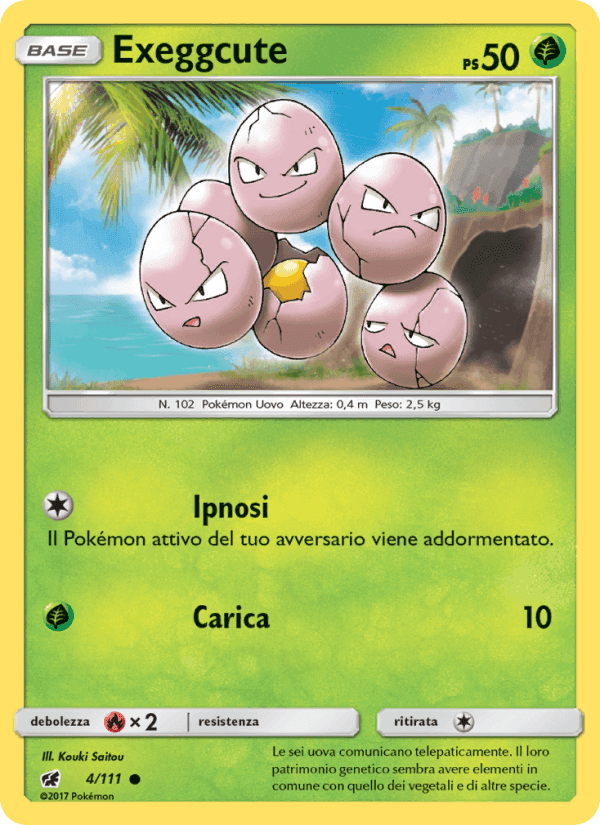 Exeggcute, carta 4 di Invasione Scarlatta
