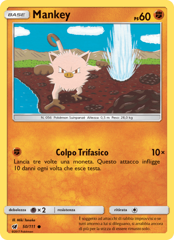 Mankey, carta 50 de Invasione Scarlatta