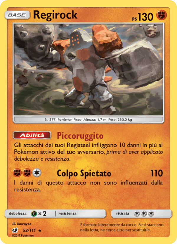 Regirock, carta 53 di Invasione Scarlatta
