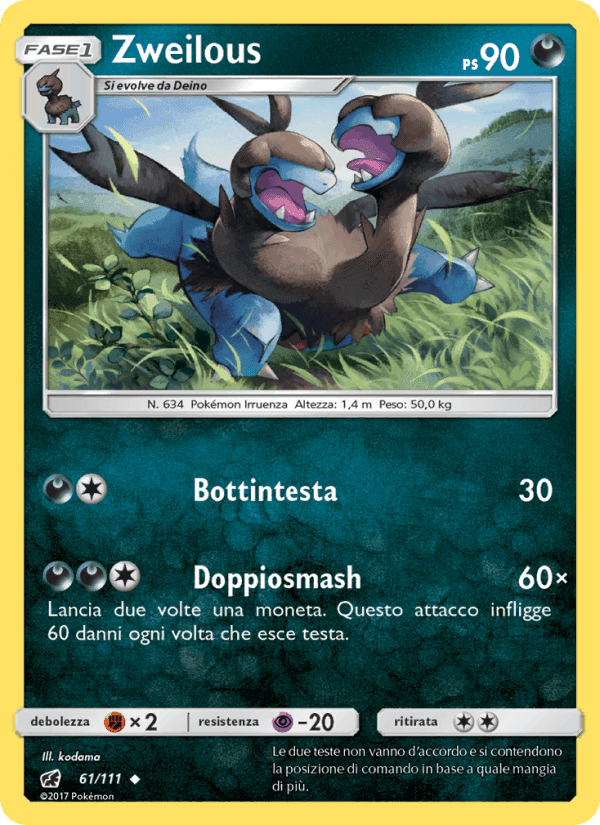 Zweilous, card 61 from Invasione Scarlatta
