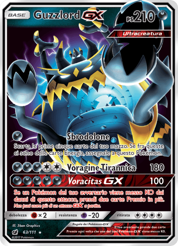 Guzzlord GX, carta 63 di Invasione Scarlatta