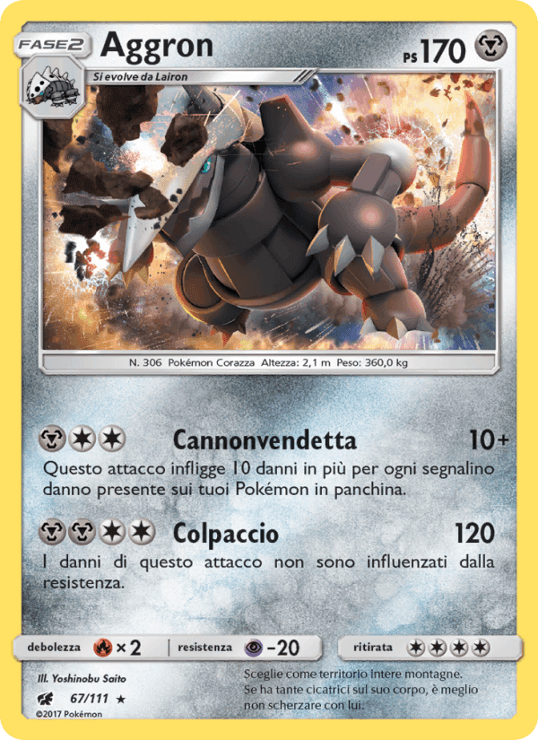 Aggron, carta 67 di Invasione Scarlatta