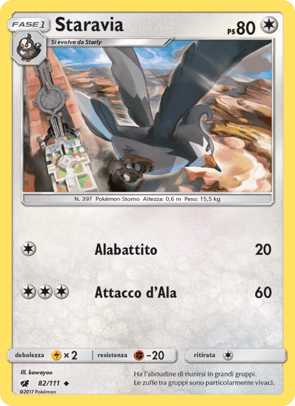 Staravia, carta 82 di Invasione Scarlatta