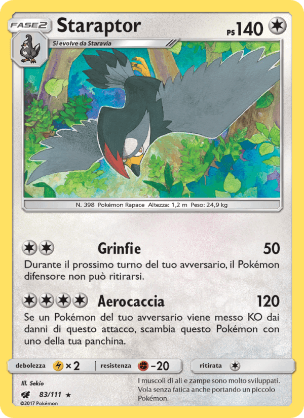 Staraptor, carta 83 di Invasione Scarlatta