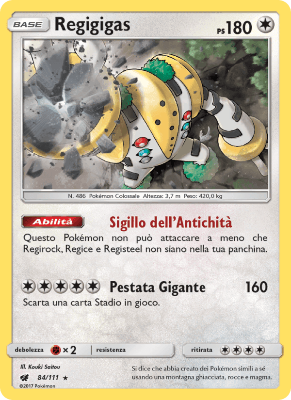 Regigigas, carta 84 di Invasione Scarlatta