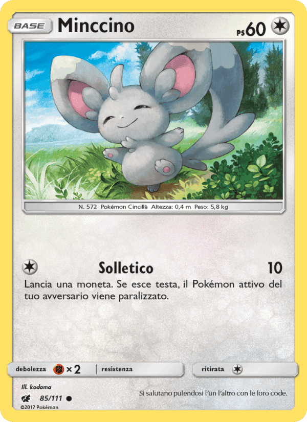 Minccino, carte 85 de Invasione Scarlatta
