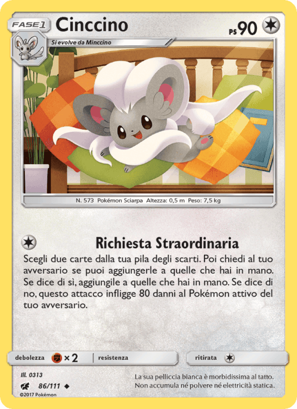 Cinccino, carta 86 di Invasione Scarlatta