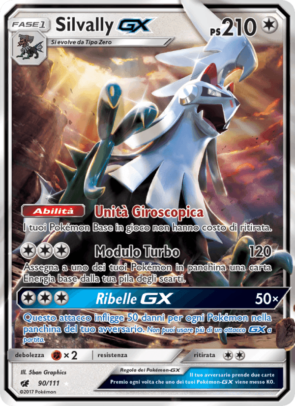 Silvally GX, carta 90 di Invasione Scarlatta