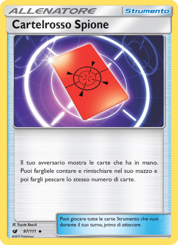 Cartelrosso Spione, carta 97 di Invasione Scarlatta