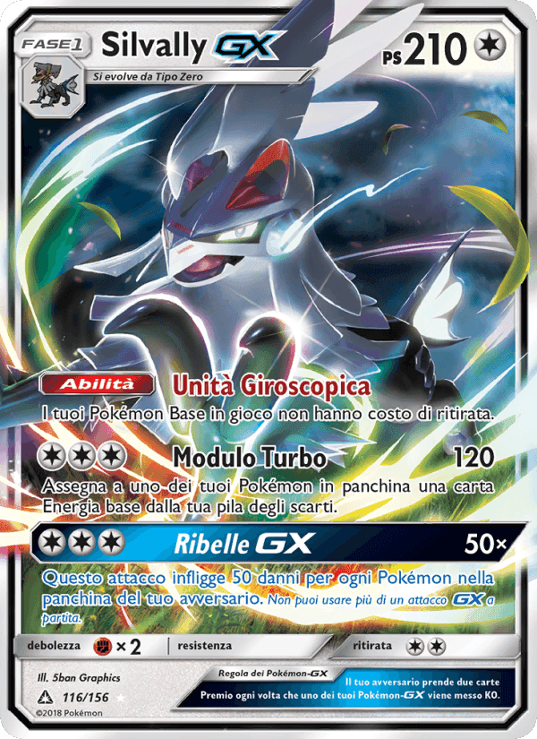 Silvally GX, carta 116 di Ultraprisma