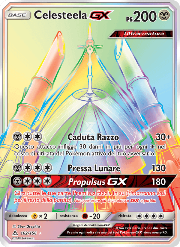 Celesteela GX, carta 162 di Ultraprisma