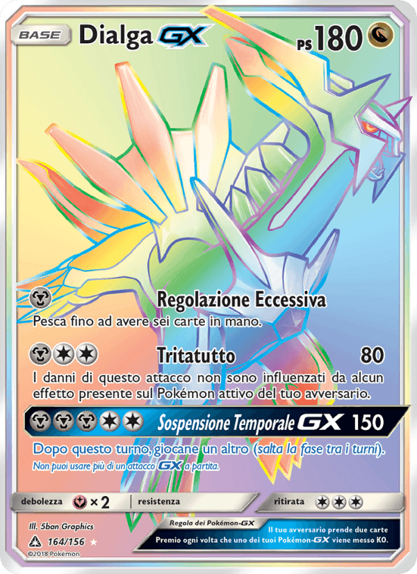 Dialga GX, carta 164 di Ultraprisma