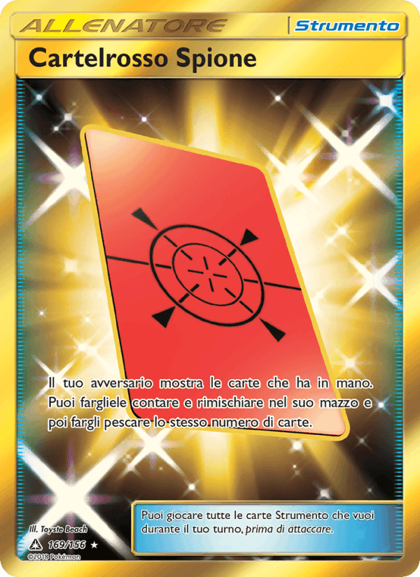 Cartelrosso Spione, carta 169 di Ultraprisma