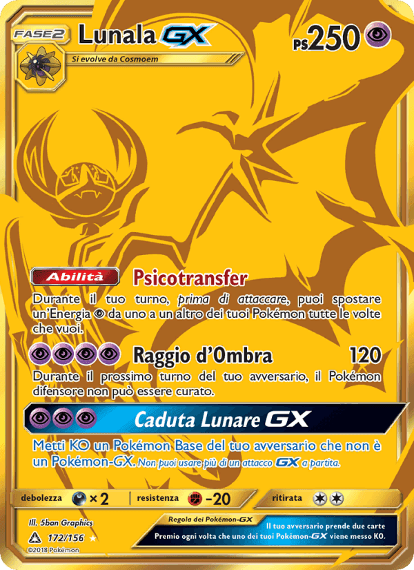 Lunala GX, card 172 from Ultraprisma
