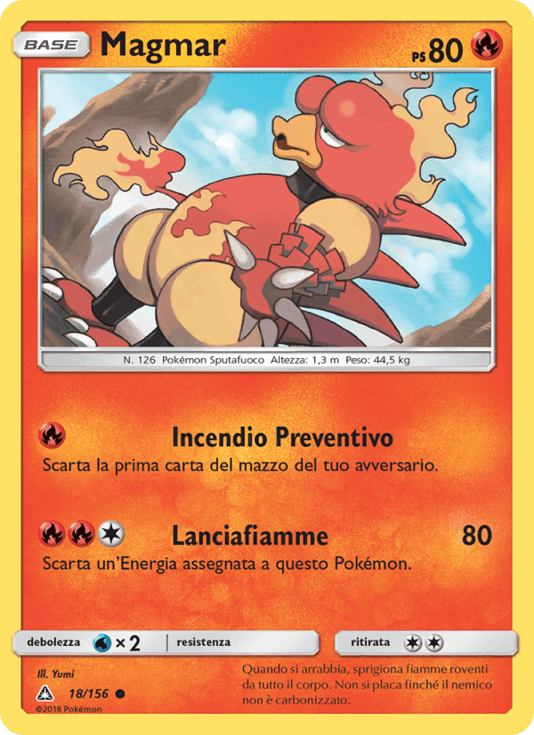 Magmar, carta 18 di Ultraprisma