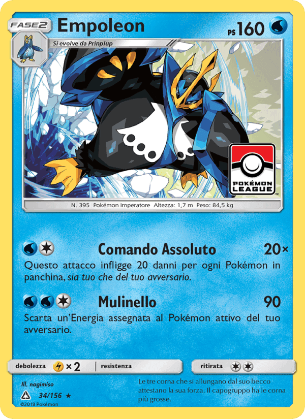 Empoleon, carta 34 de Ultraprisma