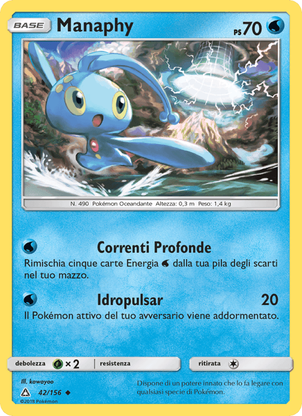 Manaphy, carta 42 di Ultraprisma