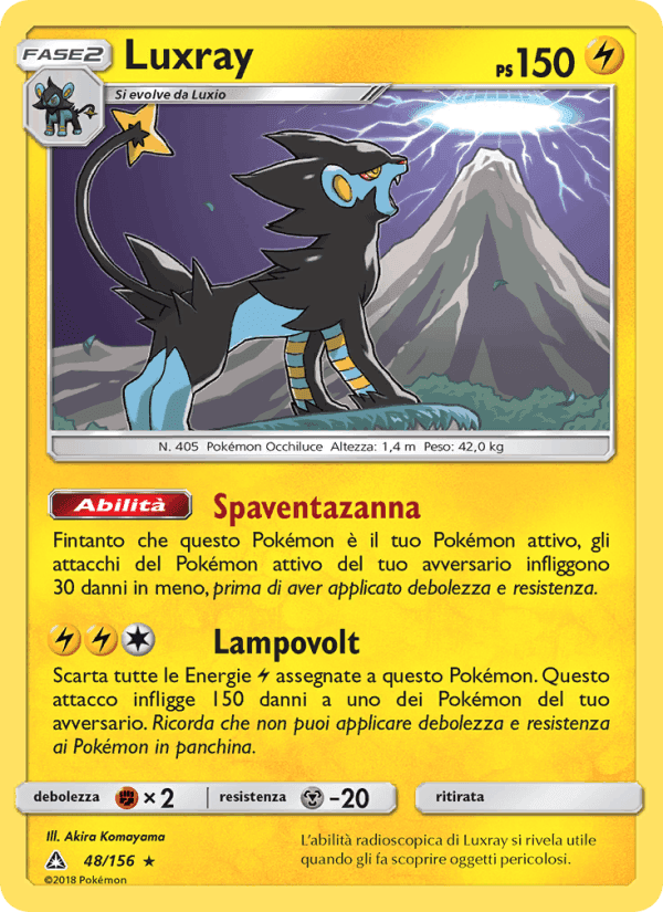Luxray, carta 48 de Ultraprisma