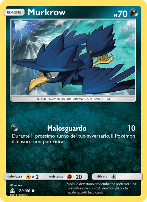 Murkrow, carte 71 de Ultraprisma