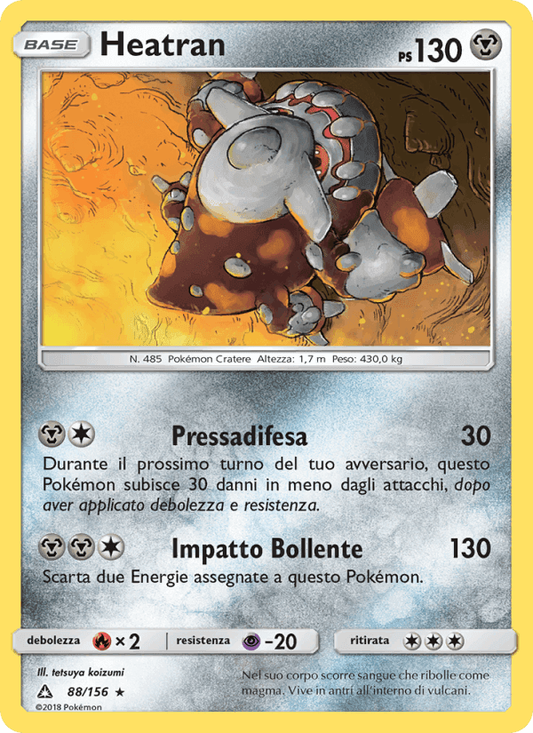 Heatran, carta 88 di Ultraprisma