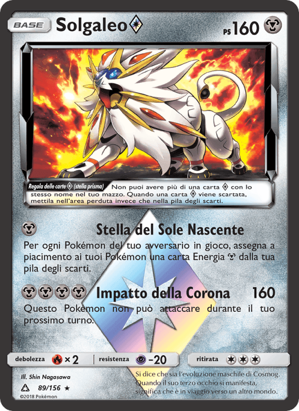 Solgaleo ◇, carta 89 di Ultraprisma