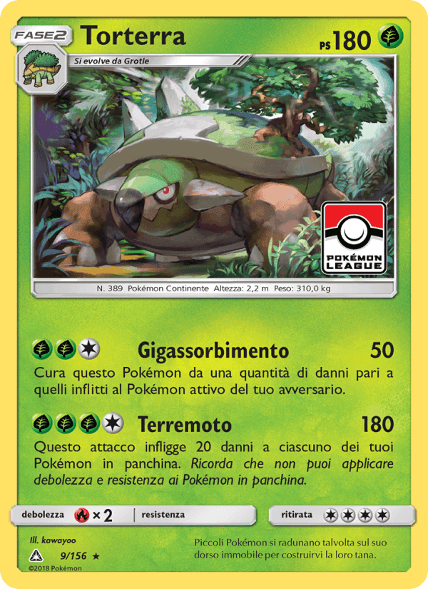 Torterra, carta 9 di Ultraprisma