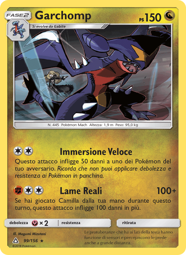 Garchomp, carta 99 di Ultraprisma
